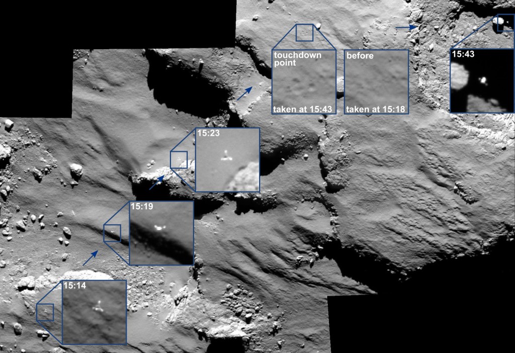 OSIRIS_spots_Philae_drifting_across_the_comet