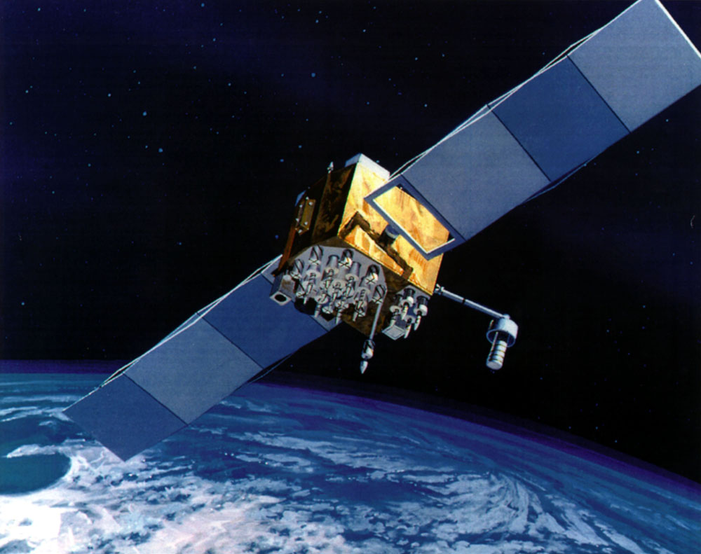 gps satellite in space