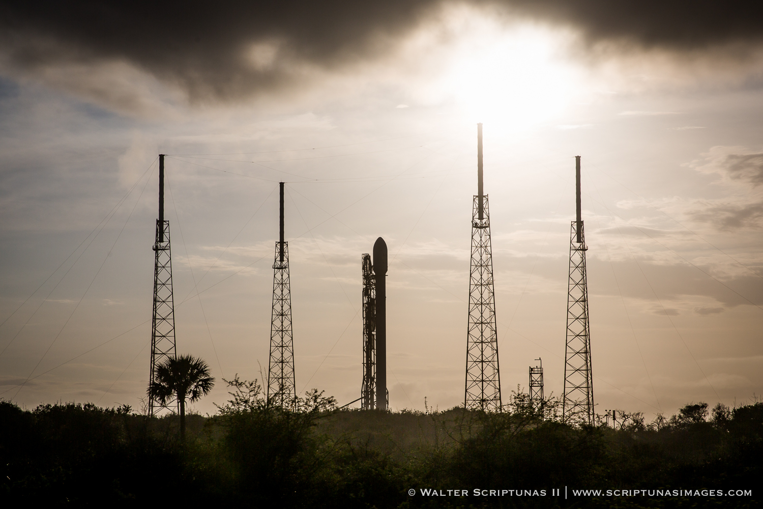 Photos: Falcon 9 stands ready to launch dual-satellite stack – Spaceflight Now