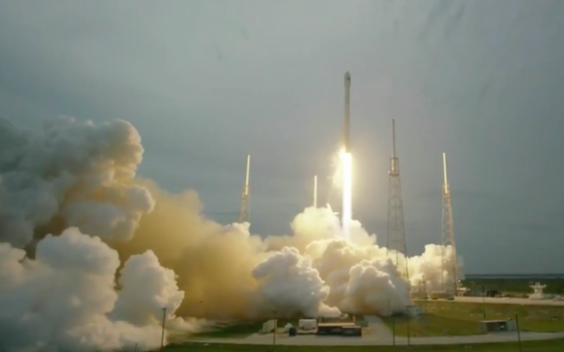 SpaceX's Falcon 9 rocket lifted off at 7:03 p.m. EDT (2303 GMT) after a 49-minute weather delay. Credit: SpaceX