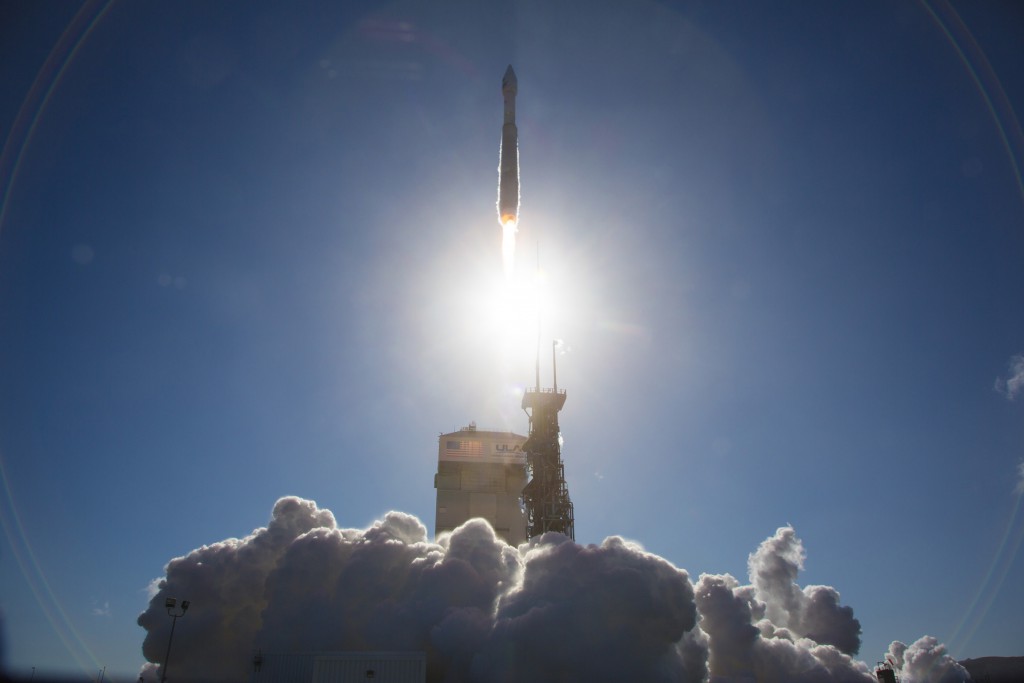 Launch of Atlas 5 with Landsat 8. Credit: ULA