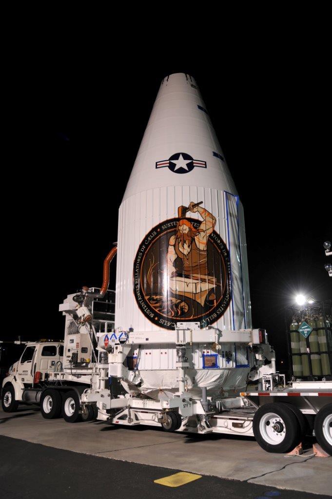 NROL-55 payload delivered to launch pad. Credit: ULA