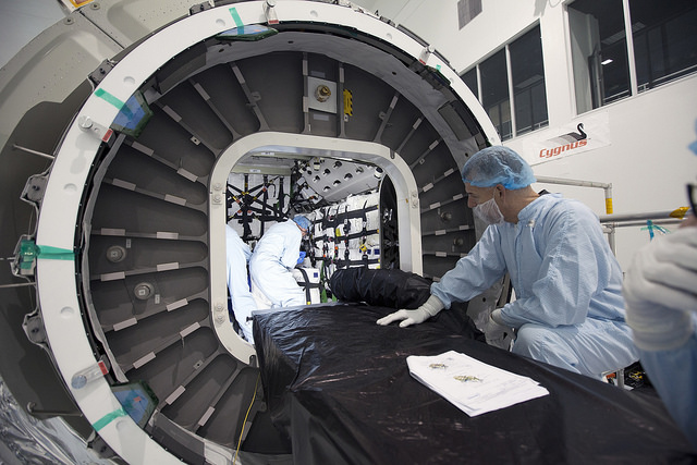 cygnus spacecraft interior