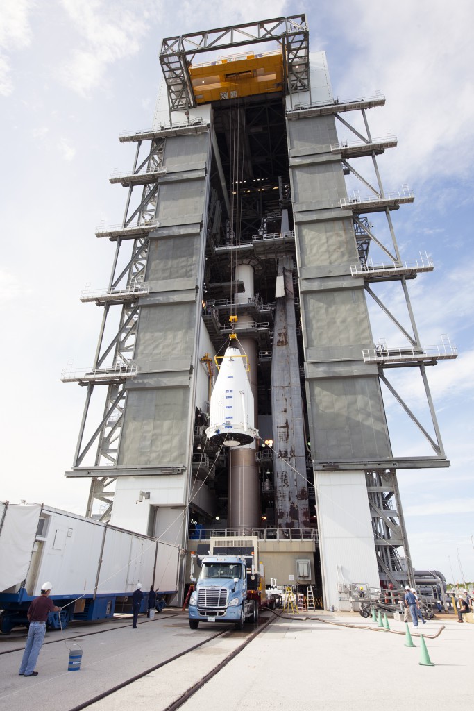 File photo of payload hoisting. Credit: ULA