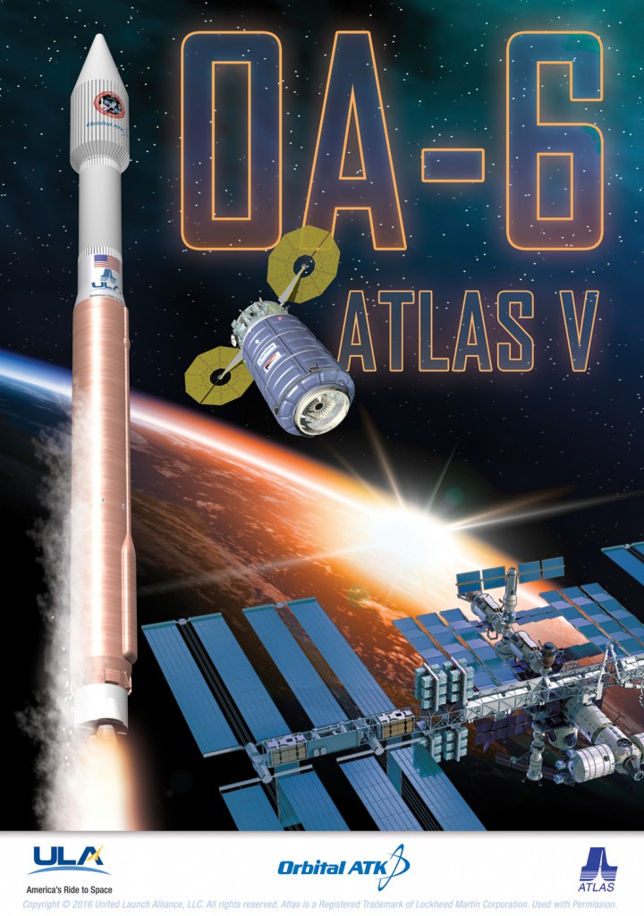 The launch poster. Credit: ULA 