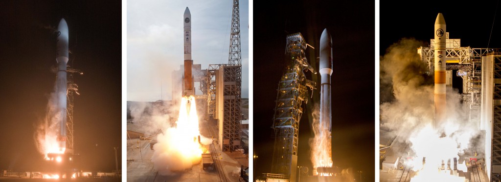 The four Topaz launches to date. Photos by ULA