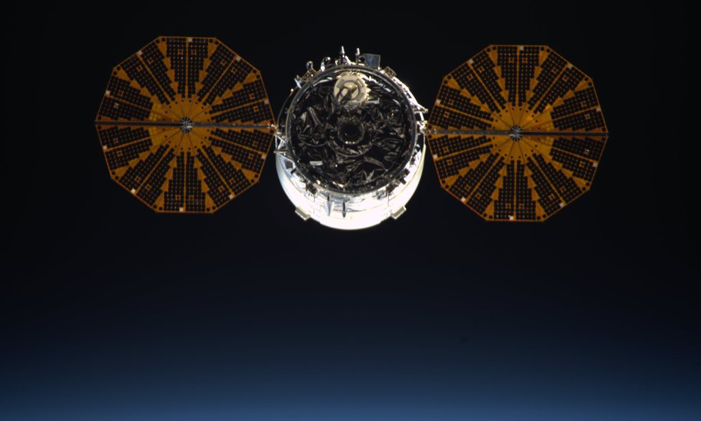 File photo of most recent Cygnus. Credit: Tim Peake