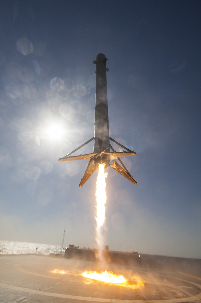 New Views Of Falcon 9 Landing From On Board Spacexs Drone Ship Spaceflight Now