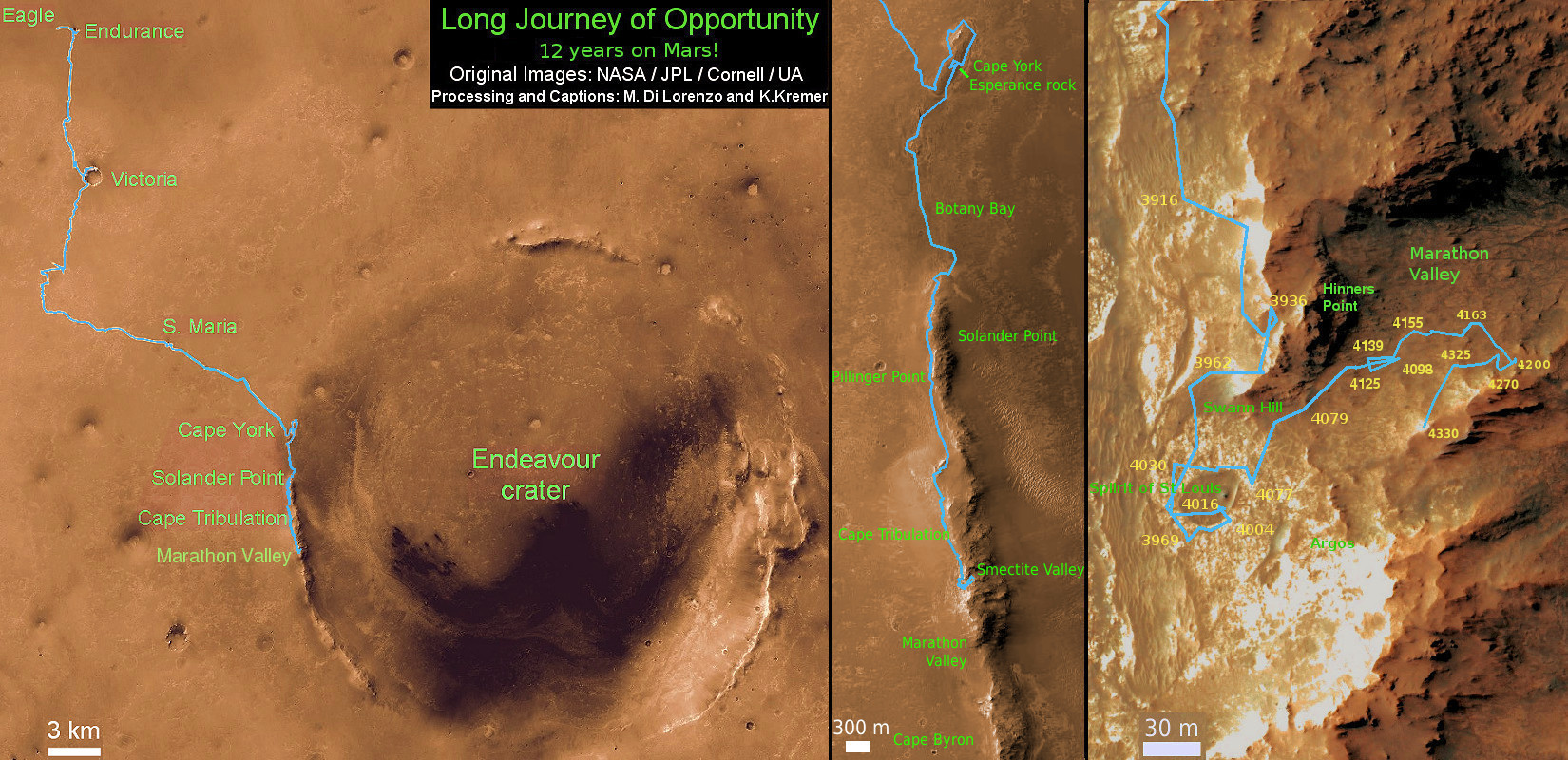 maps of mars from rover