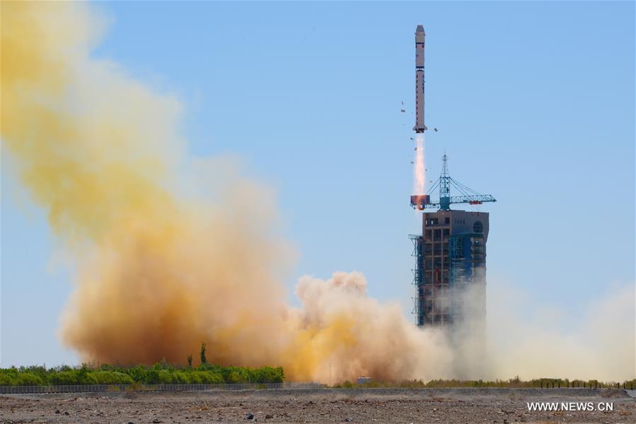 A Long March 2D rocket blasted off at 0243 GMT Sunday (10:43 p.m. EDT Saturday) from the Jiuquan space center. Credit: Xinhua