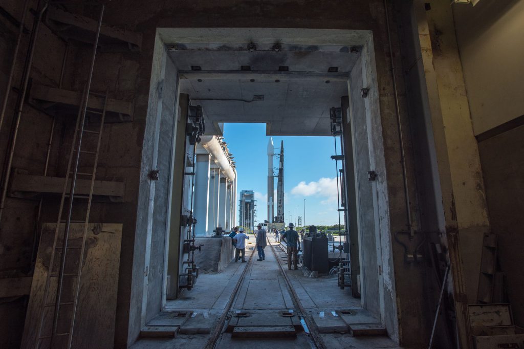 File photo of Atlas 5-421 rollout. Credit: ULA