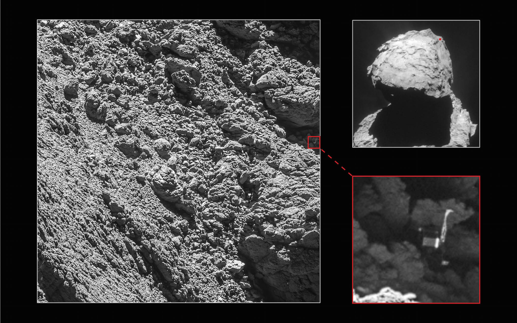 philae comet landing probe software