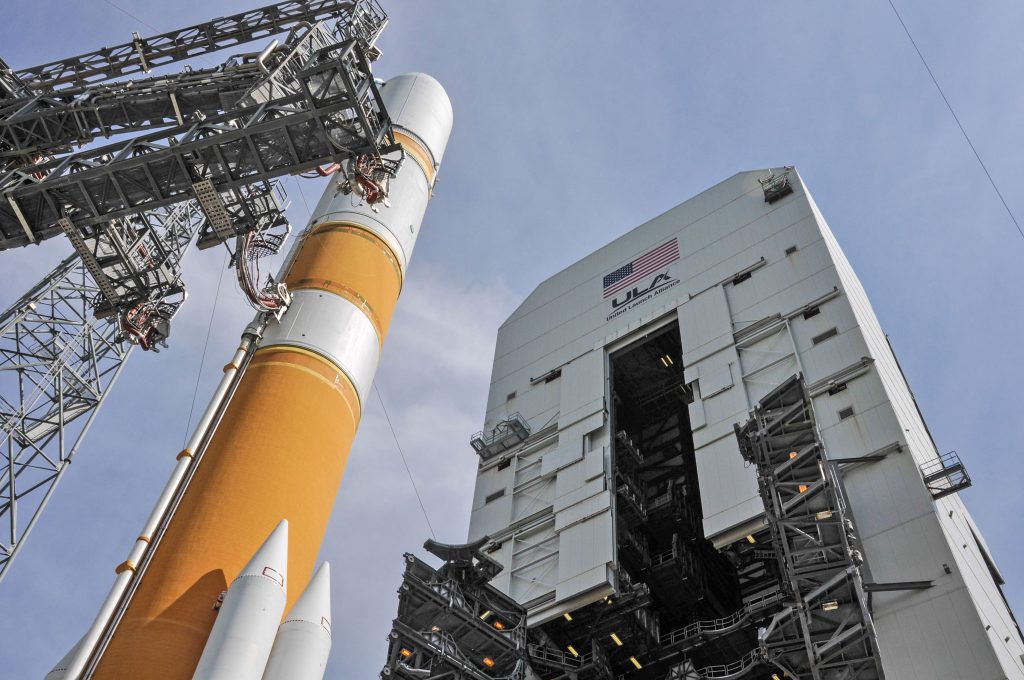 A Delta 4 rocket will launch the WGS 8 satellite on Wednesday. Credit: United Launch Alliance