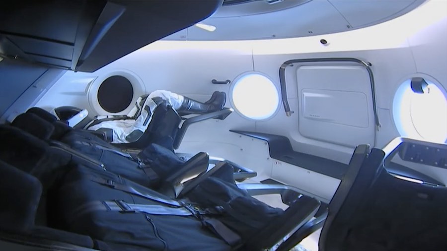 new spacex capsule interior