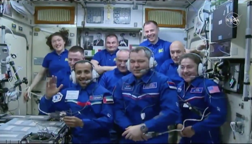 space station crew members