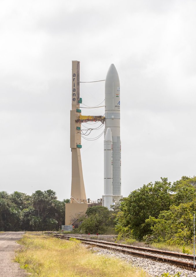 Photos: Ariane 5 Rocket Rolled Out For First Launch Of 2020 ...