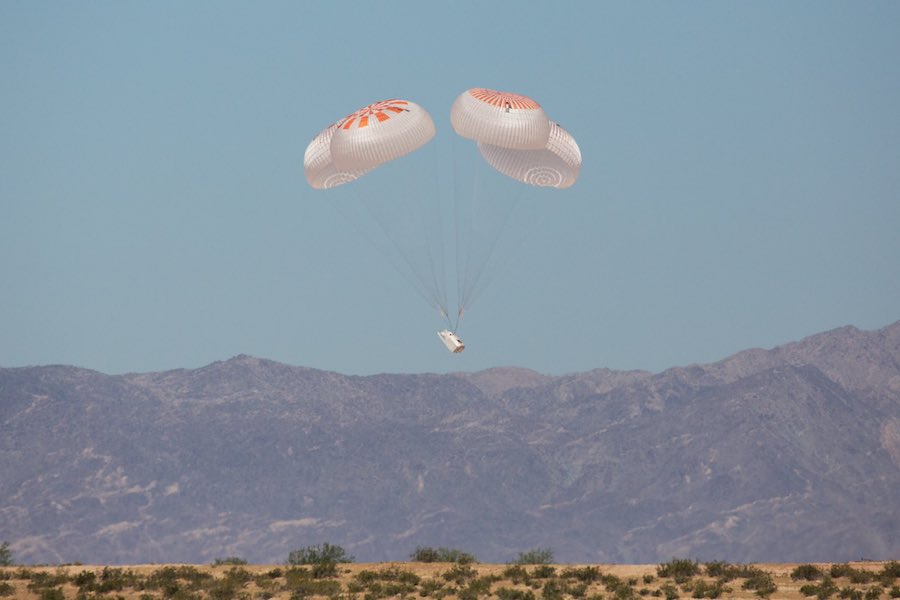 space shuttle parachute