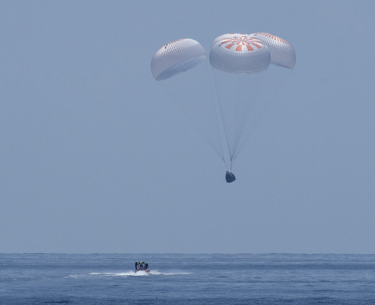 Relive the final descent of SpaceX's Crew Dragon spacecraft – Spaceflight  Now