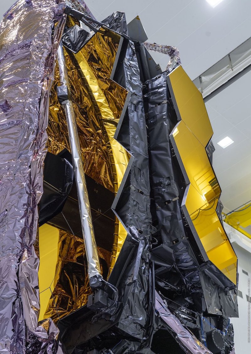 Webb telescope unboxed after shipment to Guiana Space Center