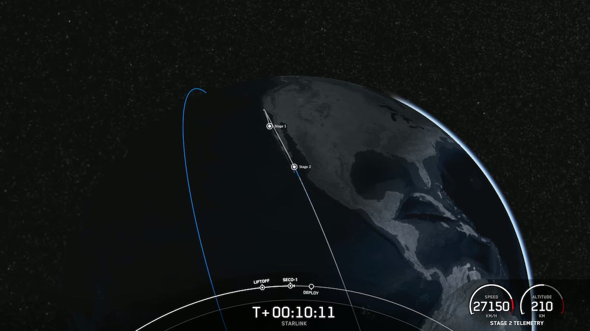 SpaceX launches Starlink satellites from California on unusual  coast-hugging trajectory – Spaceflight Now