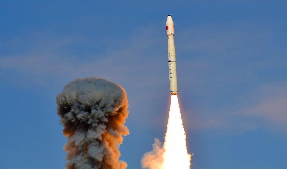 China launches three space missions, debuts new rocket configuration