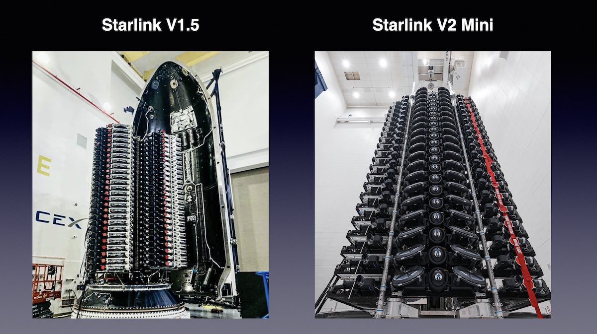 SpaceX unveils first batch of larger upgraded Starlink satellites