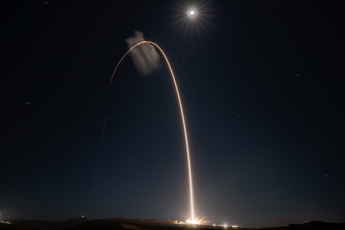 SpaceX launches evening Falcon 9 rocket from Vandenberg SFB