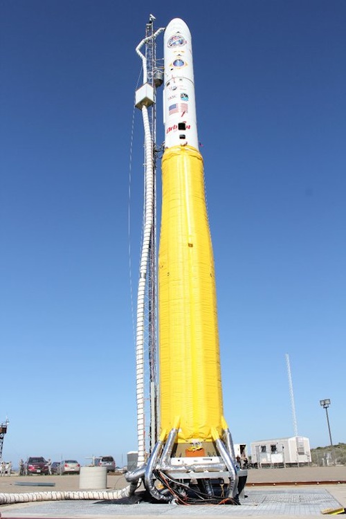 Spaceflight Now | Minotaur Launch Report | Minotaur rocket assembled