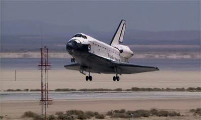 space shuttle atlantis landing