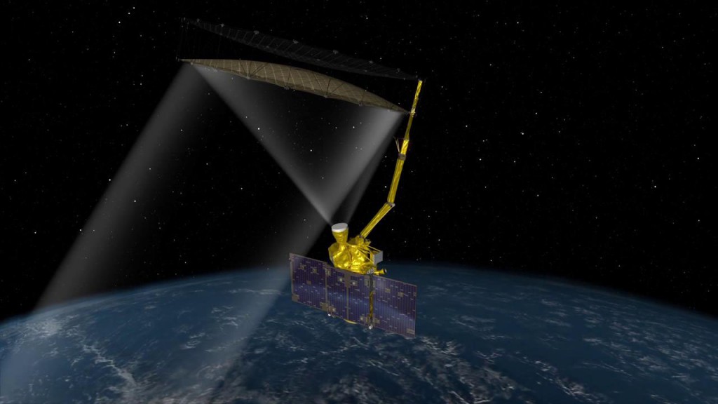 SMAP observatory unfurls large science antenna structure
