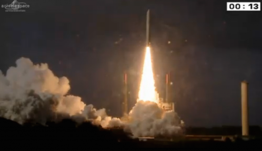 Live coverage: Two satellites lift off aboard Ariane 5