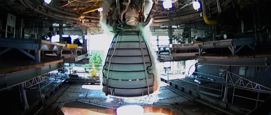 Rocket engine fires up in latest test for behemoth booster