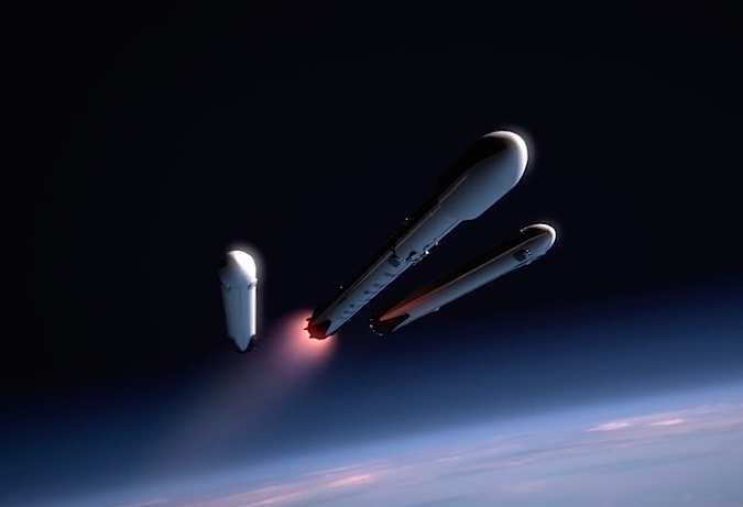 Roket Terbesar SpaceX Hilang di Langit Usai 30 menit Cetak Rekor Baru