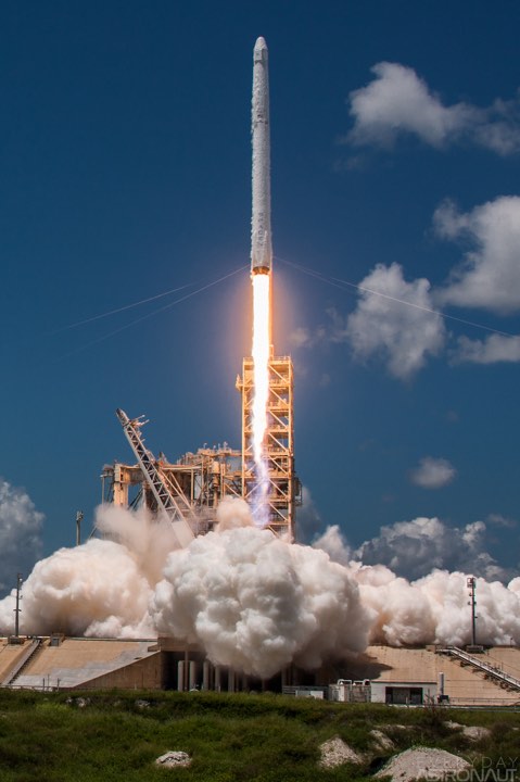 Photos: Falcon 9 rocket soars into space, lands back at Cape Canaveral ...