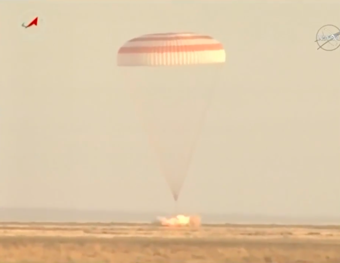 Live coverage: Soyuz crew capsule departs station, lands in Kazakhstan