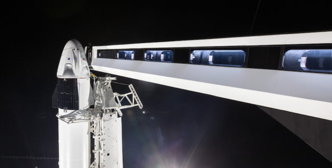 Live coverage: Falcon 9 with Crew Dragon briefly fires engines in test ...