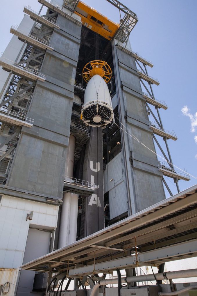 Mars Rover Atlas Photos: Mars rover encapsulated for launch, mated with Atlas 5 rocket ...