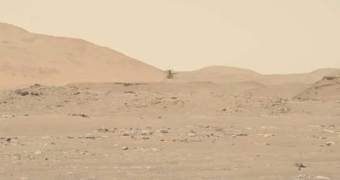 NASA’s Ingenuity helicopter aces first longer-range flight on Mars