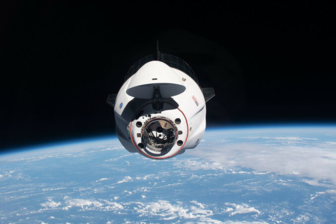 File photo of a Crew Dragon spacecraft near the International Space Station. Credit: NASA