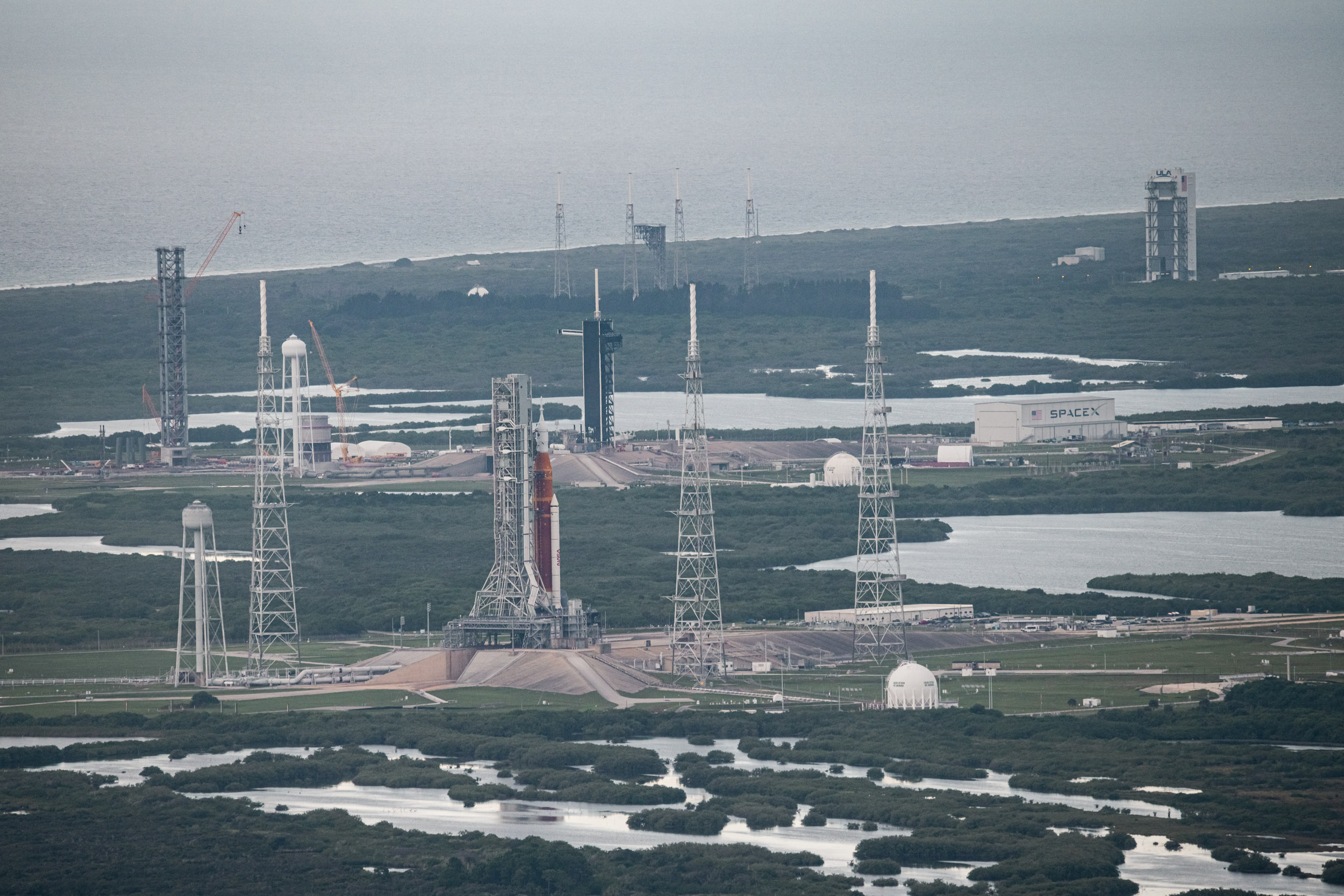 Photos: Aerial survey of Kennedy Space Center on the eve of Artemis 1 ...