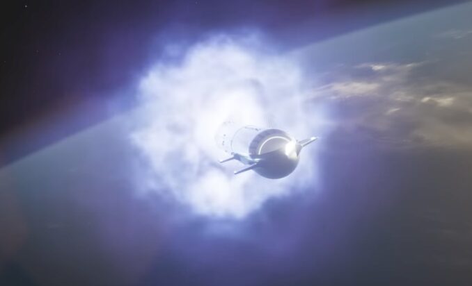 Artist's illustration of the Starship and Super Heavy booster in flight. Credit: SpaceX