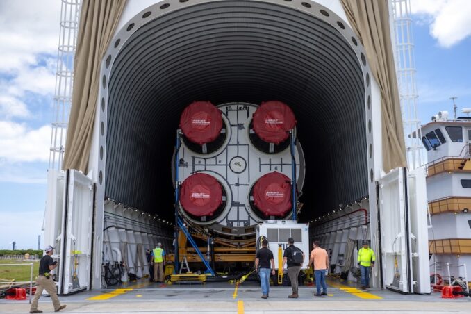 NASA prepares to roll Artemis 2 core stage to the Vehicle Assembly ...