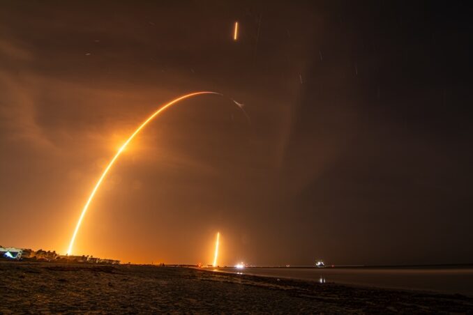 SpaceX launches their Falcon 9 rocket on April 21st, 2025 with a cargo resupply mission towards the ISS from SLC-39a in Cape Canaveral, FL. Image: Michael Cain/Spaceflight Now