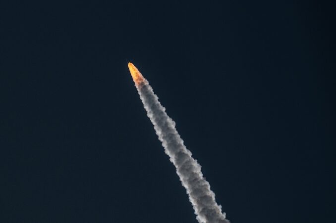 United Launch Alliance launches its Atlas 5 rocket on June 23, 2025 with the second batch of 27 Project Kuiper satellites for Amazon towards low Earth orbit from Space Launch Complex 41 at Cape Canaveral Space Force Station. Image: Michael Cain/Spaceflight Now